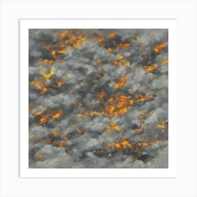 Fire In The Clouds Art Print