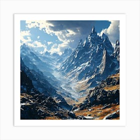 Mountain Landscape Art Print