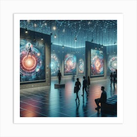 Futuristic Gallery Art Print