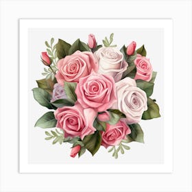 Bouquet Of Roses 24 Art Print