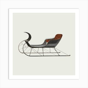 Vintage Sleigh Art Print