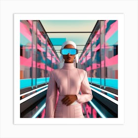 Futuristic Woman 10 Art Print