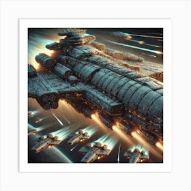 Tytan Class Dreadnought Iron Commonwealth Art Print