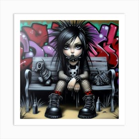 Punk Girl Art Print