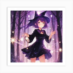 Witch In The Woods Art Print