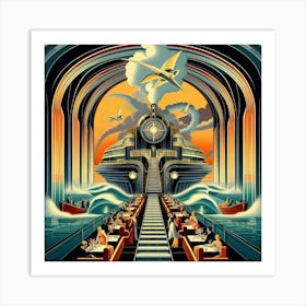 Diner At The End Of The World Art Print