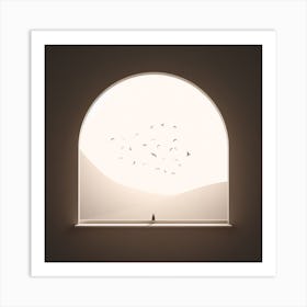 Empty window Art Print