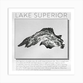 Lake Superior (WATER) Art Print