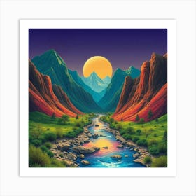 River Valley Art Print