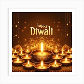 Happy Diwali Images Templates Design S (1) Art Print