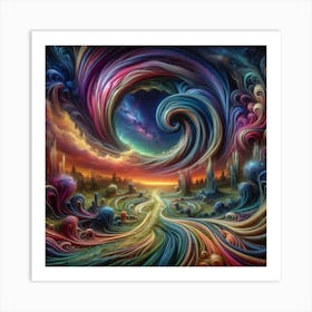 Psychedelic Painting 1 Art Print