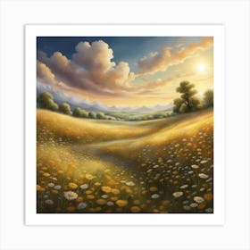 Daisy Field 2 Art Print