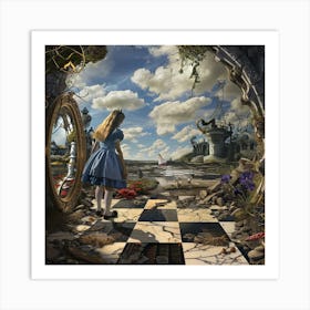 Gateway to the Fantastical: A New Chapter in the Wonderland Series Art Print