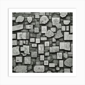 Wall Of Drawings Art Print