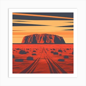 Uluru 9 Art Print