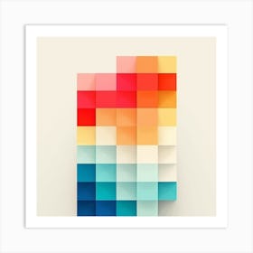 Abstract Squares 1 Art Print