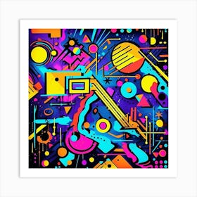 Abstract Psychedelic Art 1 Art Print