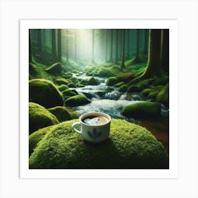 Coffee In The Forest 16 Art Print