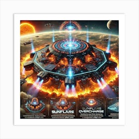 A Sci Fi Depiction Of The Solaris Command Platform Art Print