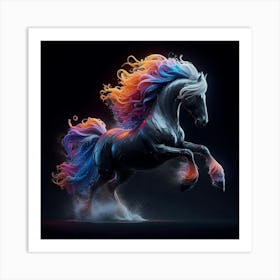 Colorful Horse Art Print