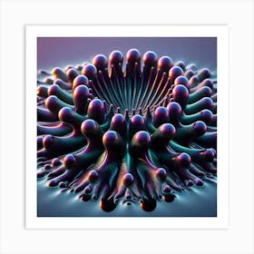 3d Rendering Of A Flower 1 Art Print