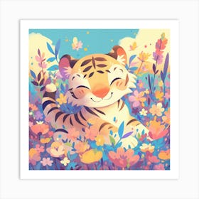 Cute Tiger Art Print