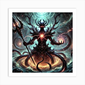 Lord Abyssion Dark Abyssal Energy Art Print