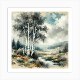 Birch Trees Art Print