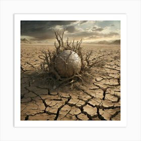 Ball In The Desert 4 Art Print