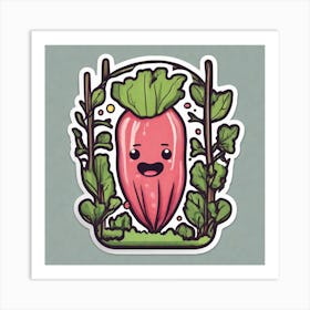 Radish 46 Art Print