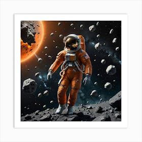 Beyond Earth: The Astronaut’s Cosmic Adventure Art Print