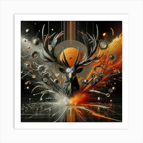 Cyberdyne Deer Art Print