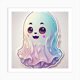 Ghost Sticker Art Print