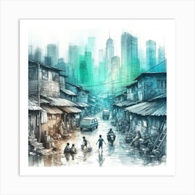 Hong Kong City Art Print