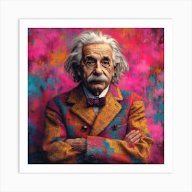Albert Einstein 14 Art Print