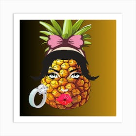 Pineapple Ring Art Print