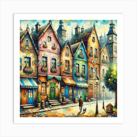 Street Scene Art Print Art Print