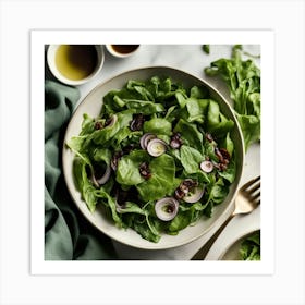 Salad With Walnuts Art Print