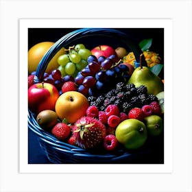 Basket Of Fruit Art Print