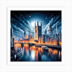 London At Night Art Print