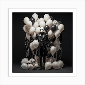 Skeleton birthday Art Print