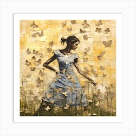 Butterfly Girl 1 Art Print