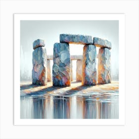 Stonehenge Mystical Worldwonder - Painting Art Print