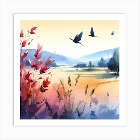 Watercolor Painting 20 Art Print