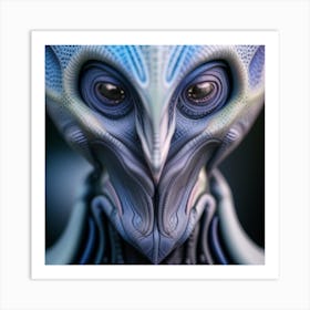 Alien Face 3 Art Print