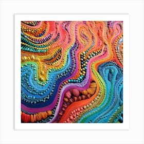 Colorful Swirls 1 Art Print