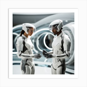 Futuristic Couple 133 Art Print