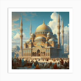 Blue Mosque Art Print