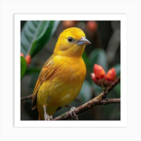 Yellow Finch Art Print