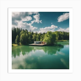 House On The Lake 9 Art Print